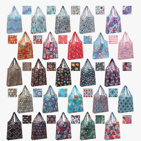 Shopping Bags Large Reusable Multi-Color Floral Women's 1/$16 Or 2/$20 - Picture 1 of 1
